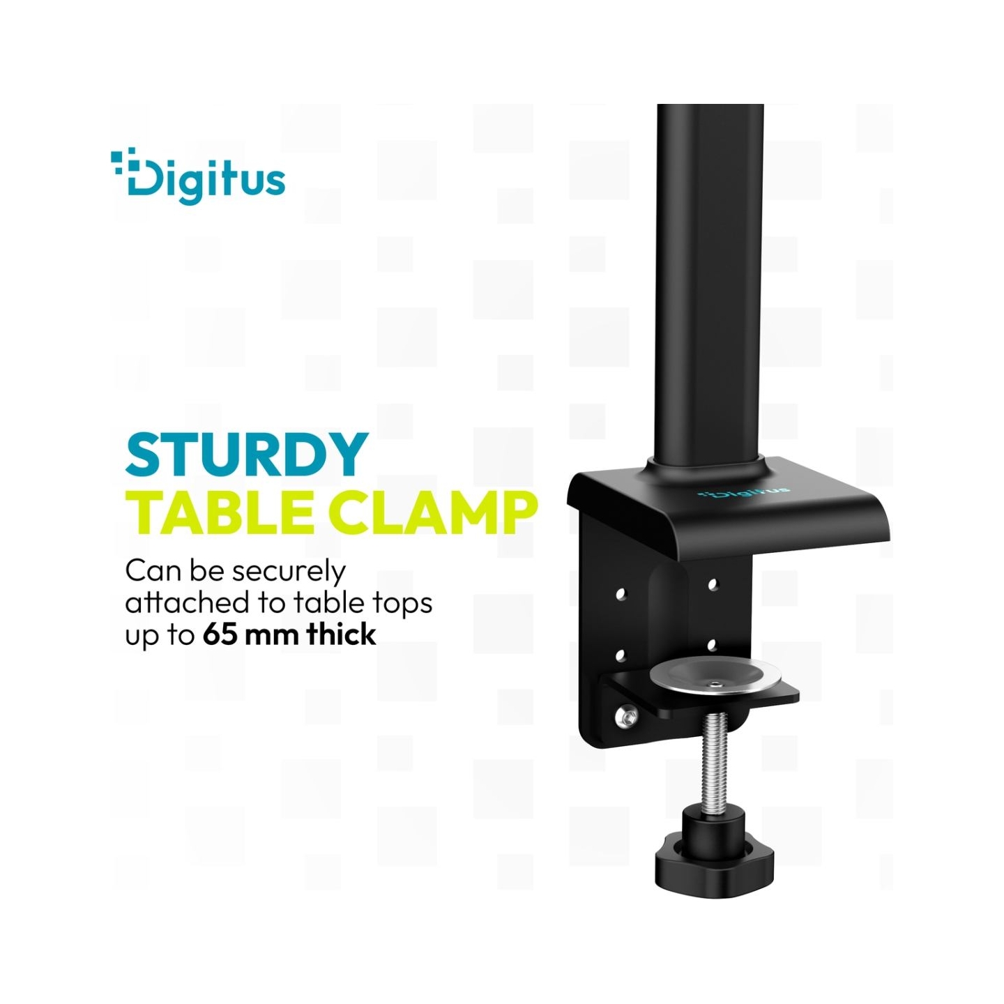 Digitus LED Desk Lamp, 50 cm, Black | DA-90490 | 1025 lm | 7 W | 3000-6500 K | Warm to cold white light | LED lamp | 10 V