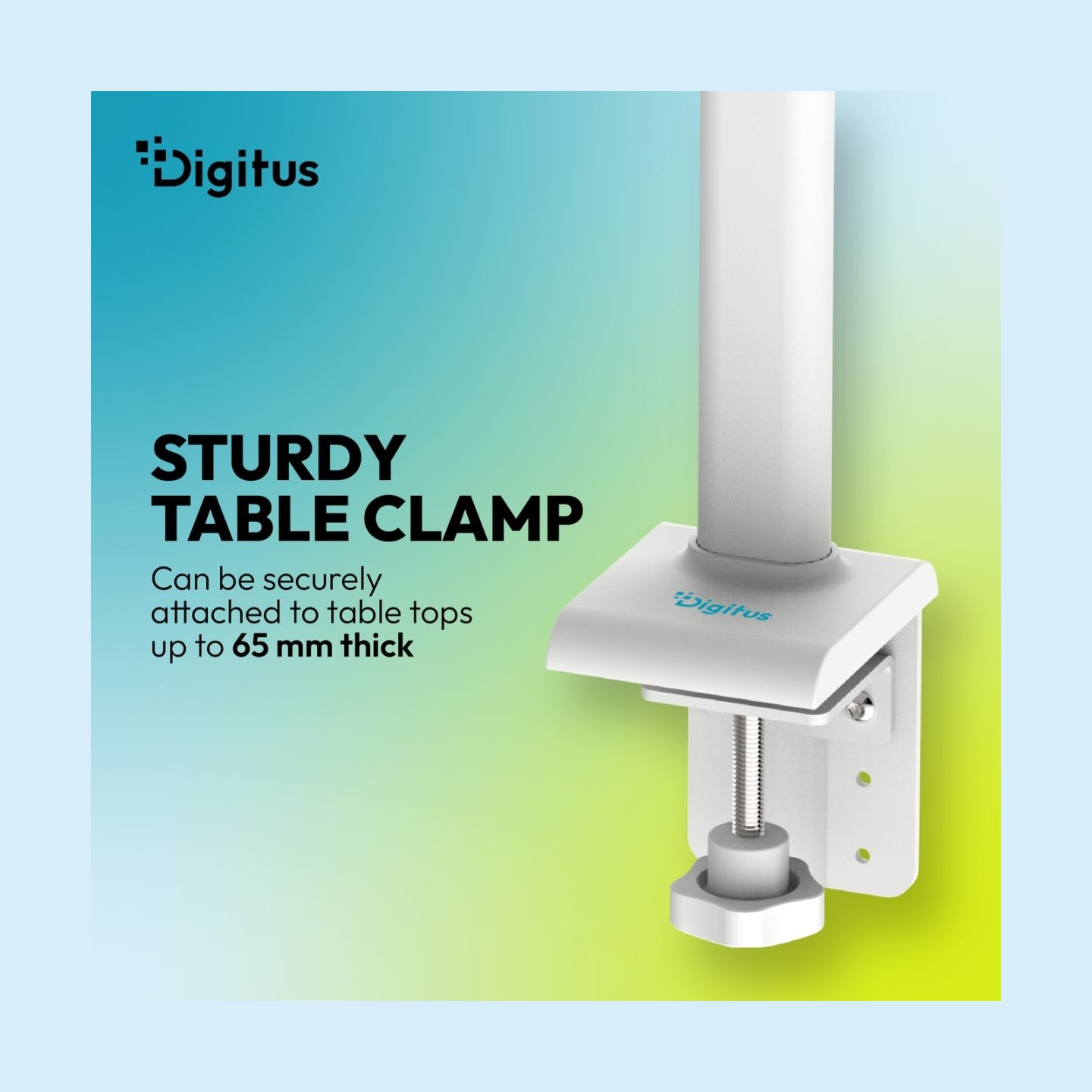 Digitus LED Desk Lamp, 50 cm, White | DA-90491 | 1025 lm | 7 W | 3000-6500 K | Warm to cold white light | LED lamp | 10 V