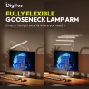 Digitus LED Desk Lamp, 50 cm, White | DA-90491 | 1025 lm | 7 W | 3000-6500 K | Warm to cold white light | LED lamp | 10 V