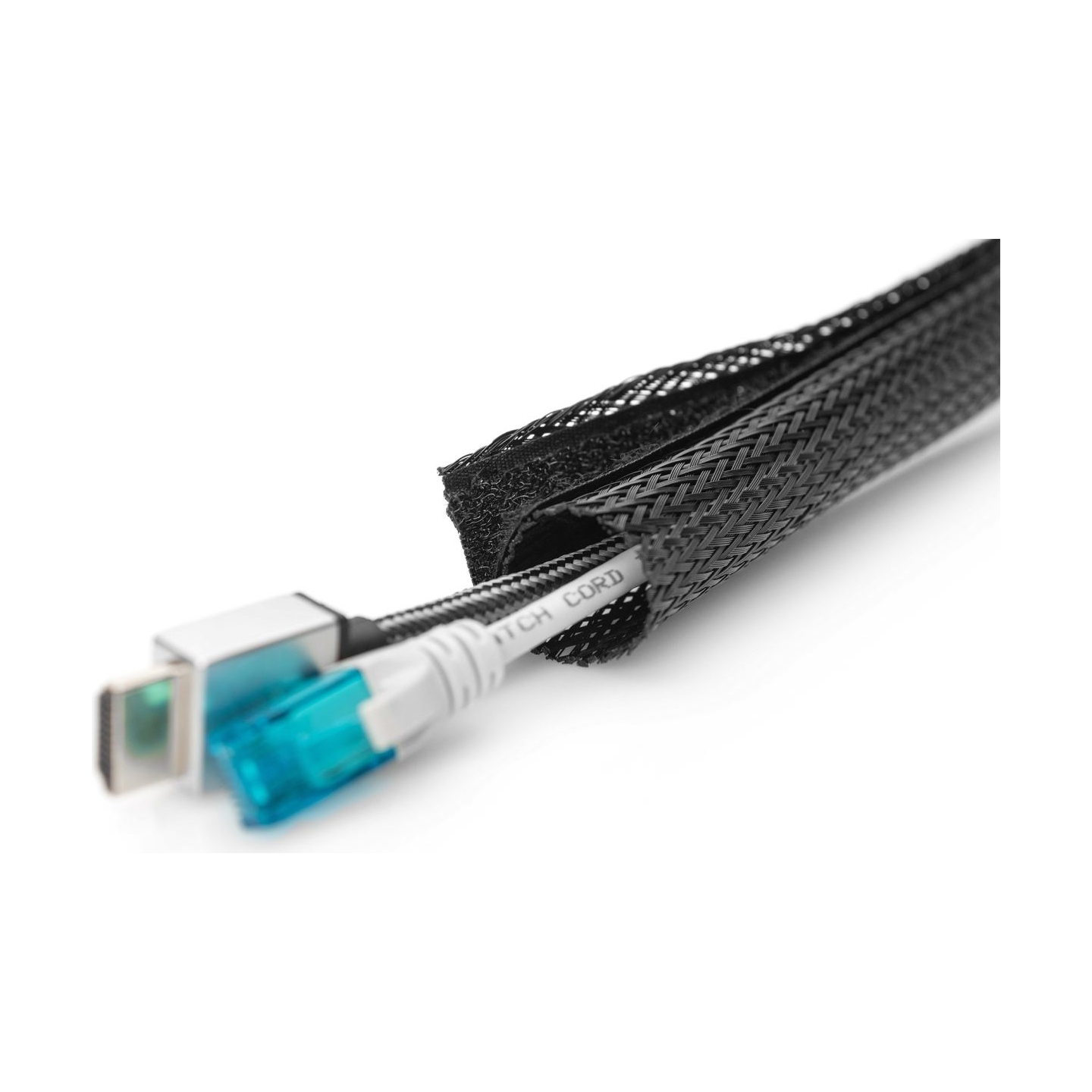 Digitus | Flexible Cable Tube with Hook and Loop Fastener Cable Sock | DA-90507