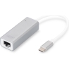 Digitus | USB Type C 3.0 Gigabit Ethernet Adapter 10/100/1000 Mbps | DN-3024 | USB Type-C to RJ45