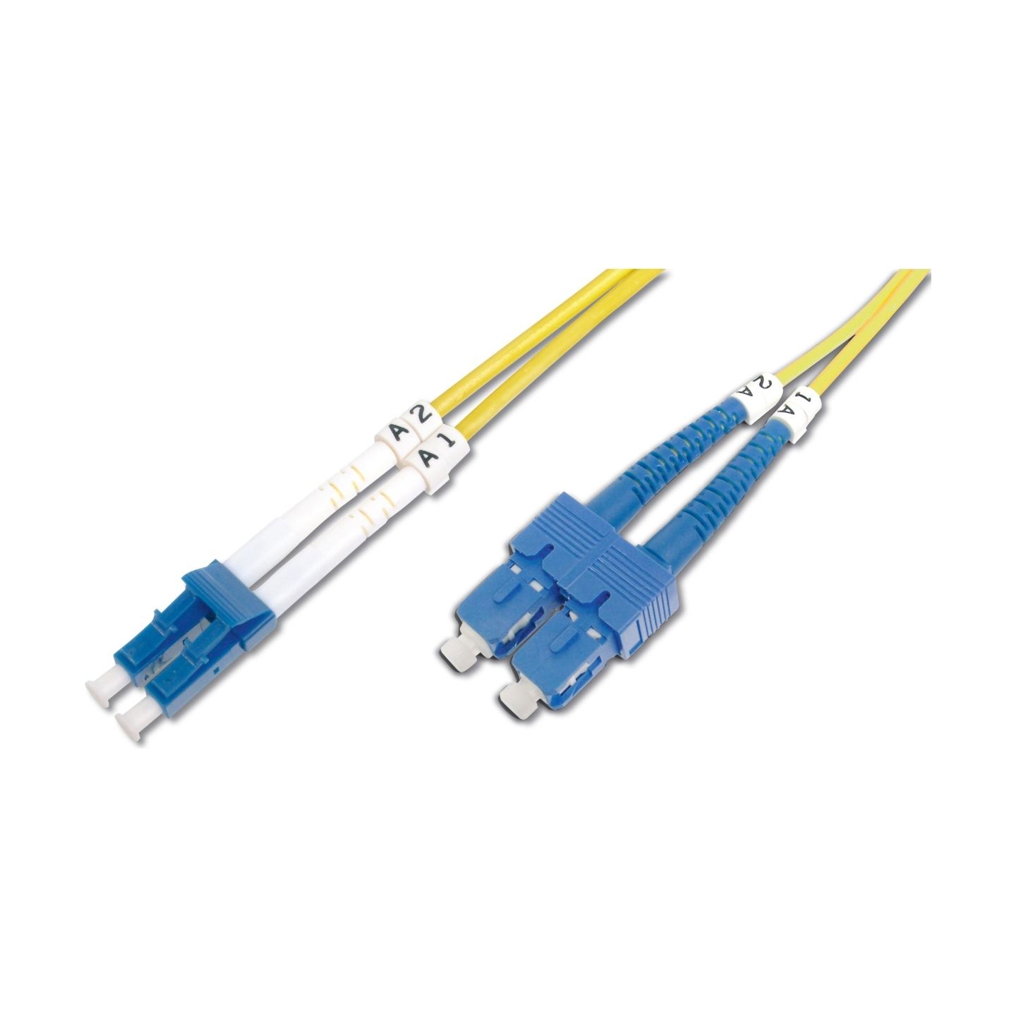 Digitus | Patch Cord | DK-2932-02 | Cable diameter 3 mm; Cable type: I-VH 2E9/125µ; Fiber diameter: 09/125µ; Connector 1/2: LC/S