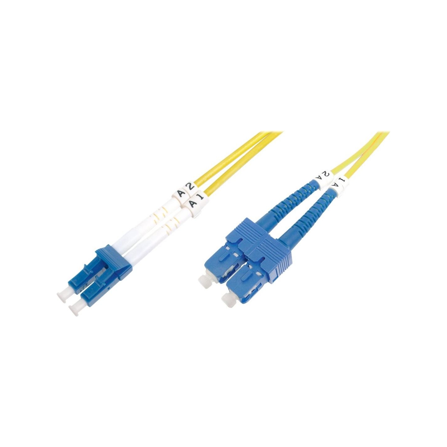 Digitus | Patch Cord | DK-2932-02 | Cable diameter 3 mm; Cable type: I-VH 2E9/125µ; Fiber diameter: 09/125µ; Connector 1/2: LC/S