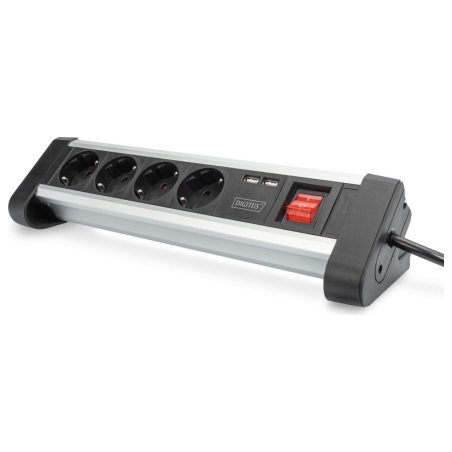 Digitus | Office Power Strip | DA-70614 | Silver/Black
