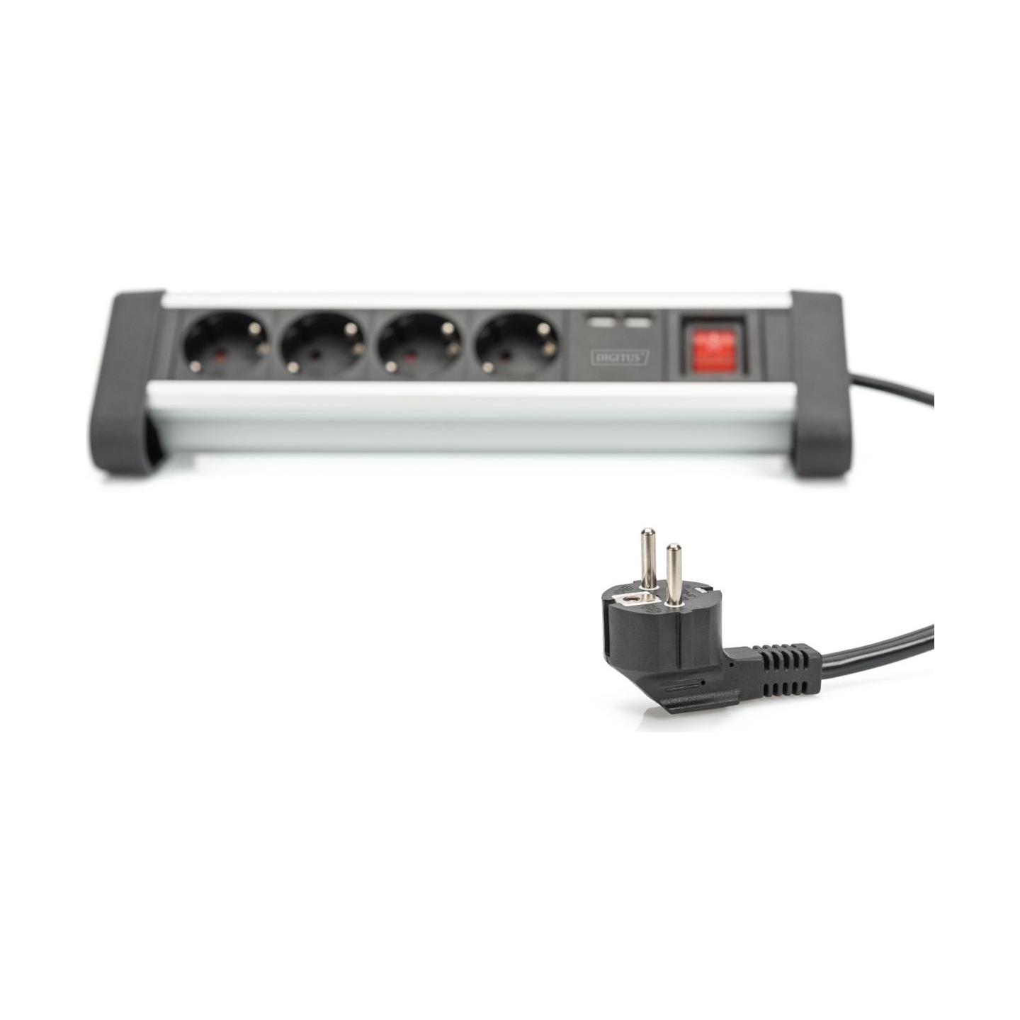 Digitus | Office Power Strip | DA-70614 | Silver/Black