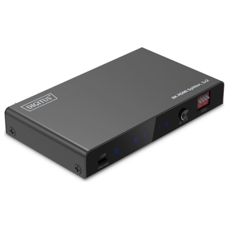 Digitus 8K HDMI Splitter, 1x2 | DS-55339 | Black