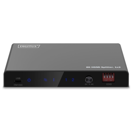 Digitus 8K HDMI Splitter, 1x2 | DS-55339 | Black