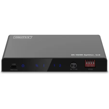 Digitus 8K HDMI Splitter, 1x2 | DS-55339 | Black