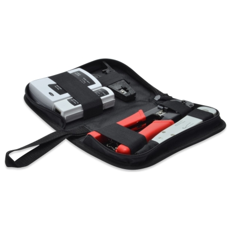 Digitus | Network Tool Set, LAN Tester, Crimping Tool, Cut and Stripping Tool, Punch Down Tool | Tool kit