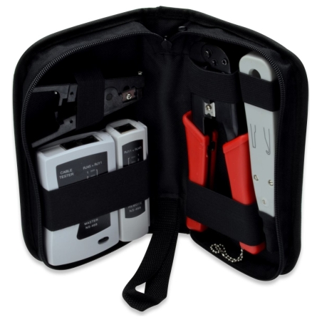 Digitus | Network Tool Set, LAN Tester, Crimping Tool, Cut and Stripping Tool, Punch Down Tool | Tool kit