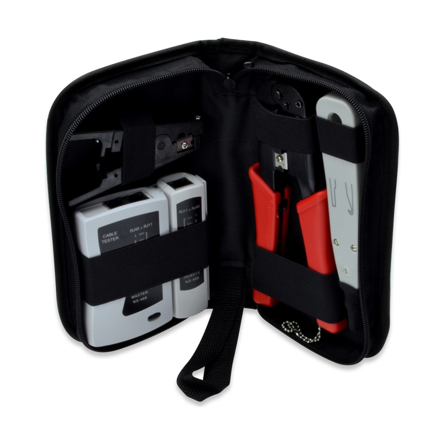 Digitus | Network Tool Set, LAN Tester, Crimping Tool, Cut and Stripping Tool, Punch Down Tool | Tool kit