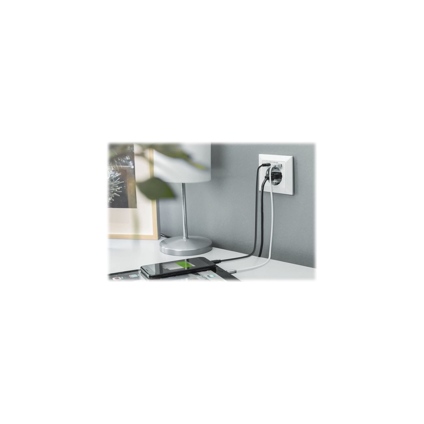 Digitus | Safety Plug for Flush Mounting with 1 x USB Type-C, 1 x USB A