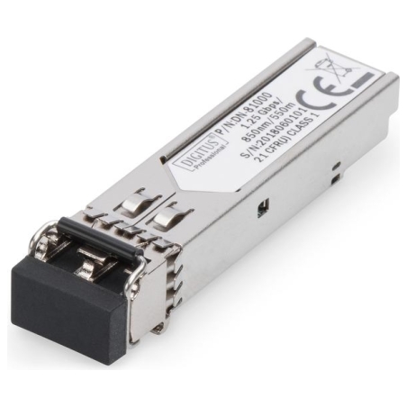 Digitus | Mini SFP Module | DN-81000 | 50-62.5/125 μm MMF (Multi-Mode Fiber) | Multimode LC Duplex Connector | 1250 Mbit/s | Wav
