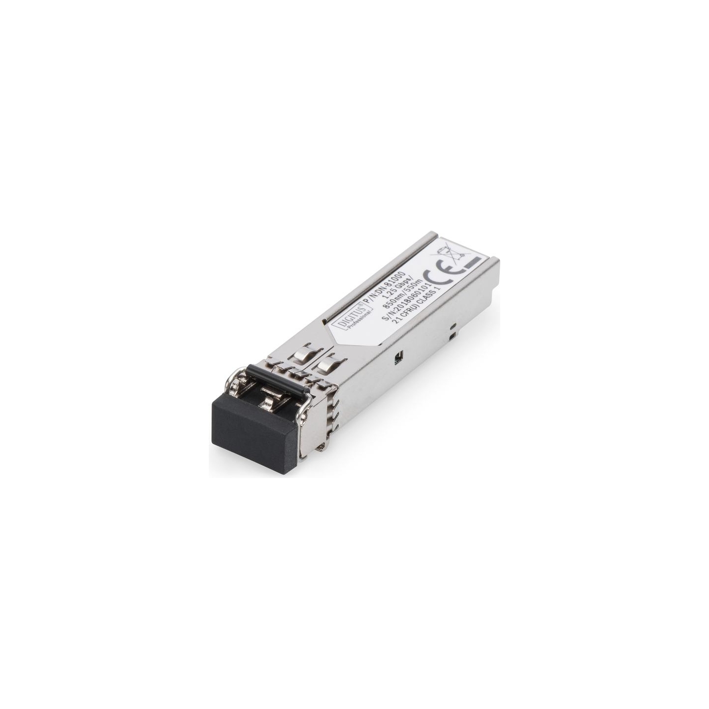 Digitus | Mini SFP Module | DN-81000 | 50-62.5/125 μm MMF (Multi-Mode Fiber) | Multimode LC Duplex Connector | 1250 Mbit/s | Wav
