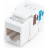 Digitus Class E CAT 6 Keystone Jack | DN-93601 | Unshielded RJ45 to LSA | Cable installation via LSA strips, color coded accordi