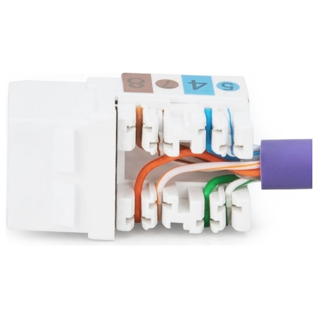 Digitus Class E CAT 6 Keystone Jack | DN-93601 | Unshielded RJ45 to LSA | Cable installation via LSA strips, color coded accordi