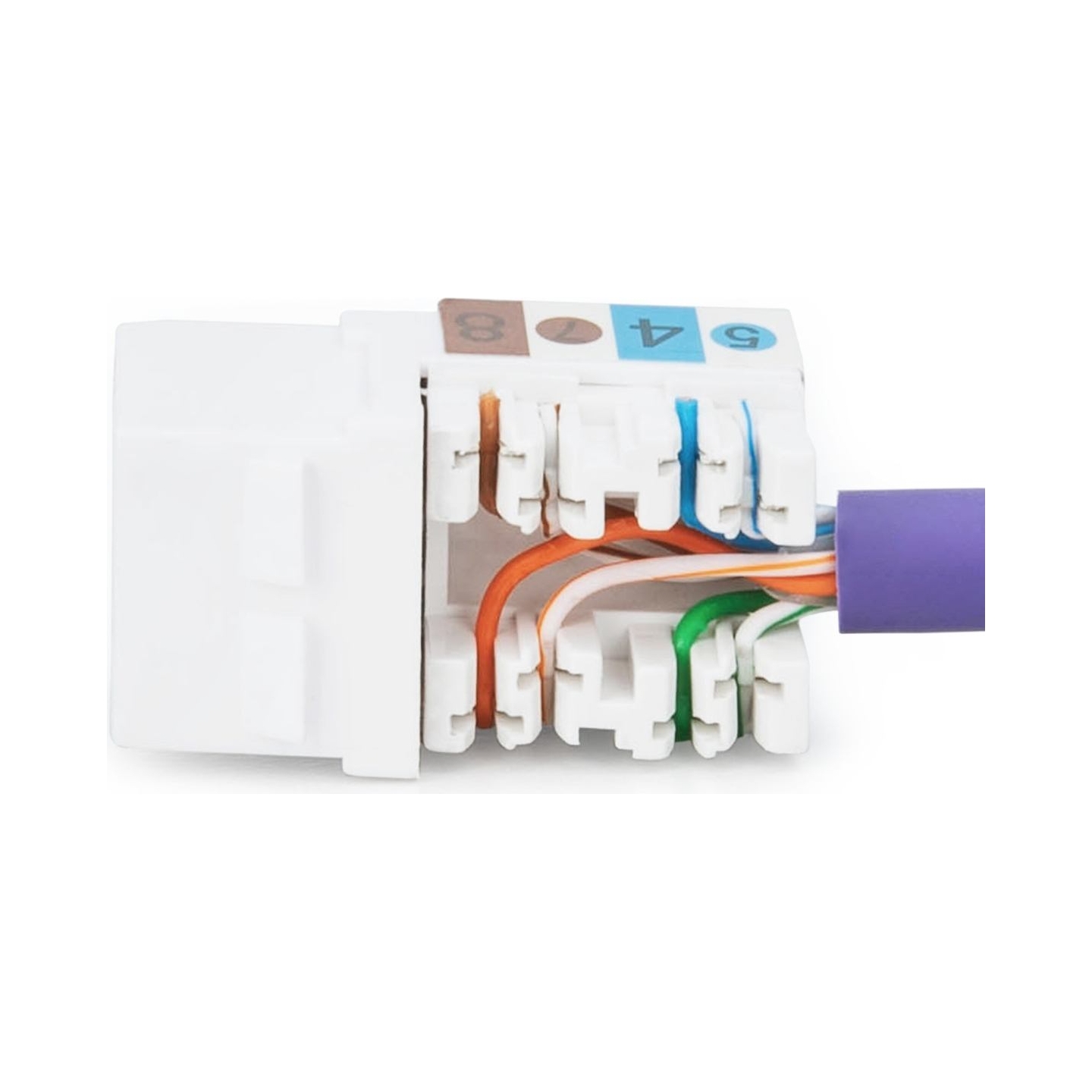 Digitus Class E CAT 6 Keystone Jack | DN-93601 | Unshielded RJ45 to LSA | Cable installation via LSA strips, color coded accordi