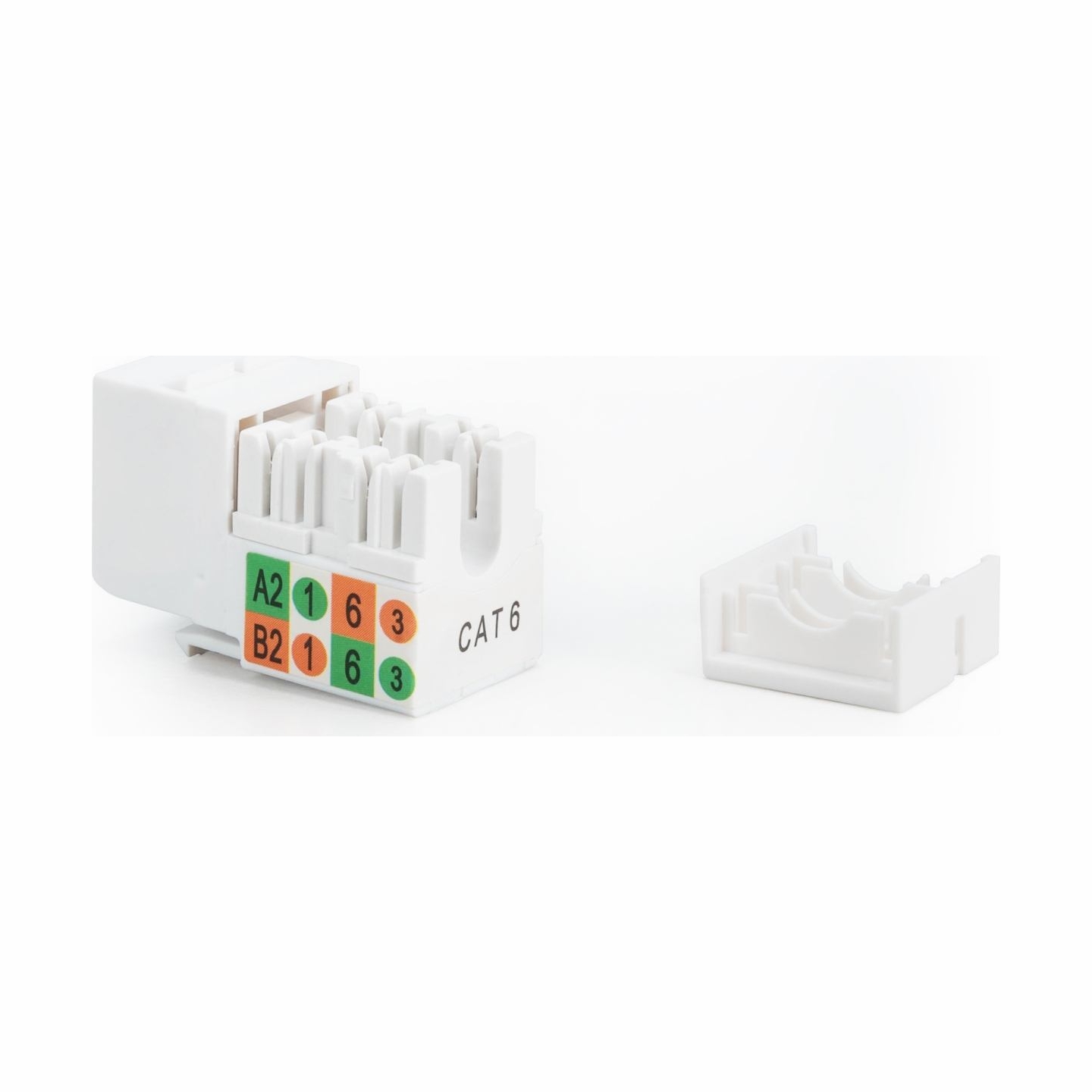 Digitus Class E CAT 6 Keystone Jack | DN-93601 | Unshielded RJ45 to LSA | Cable installation via LSA strips, color coded accordi