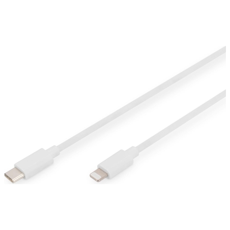 Digitus | Lightning to USB-C data/charging cable | DB-600109-020-W | USB-C to Lightning Apple Lightning 8-pin | USB C