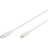 Digitus | Lightning to USB-C data/charging cable | DB-600109-020-W | USB-C to Lightning Apple Lightning 8-pin | USB C