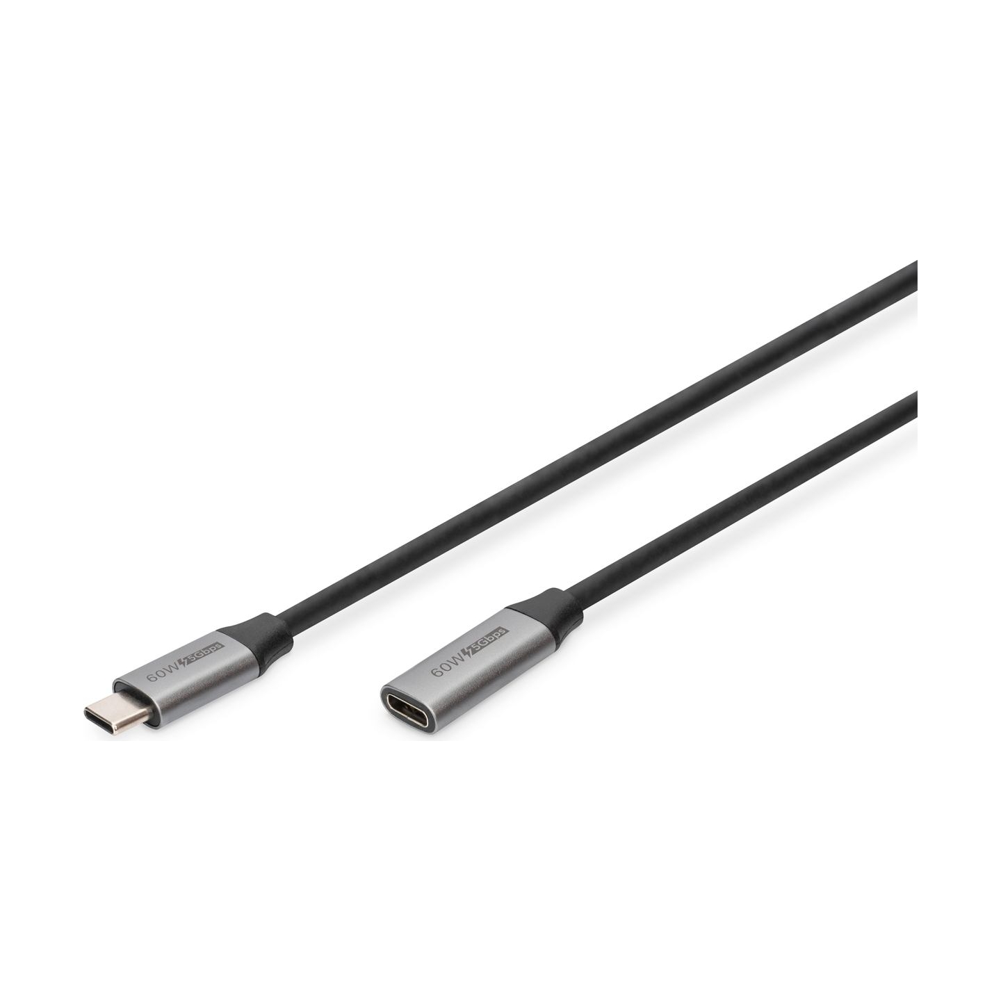 Digitus | USB-C/M to USB-C/F Extension Cable | DB-300230-010-S | USB-C to USB-C USB C, plug | USB-C jack