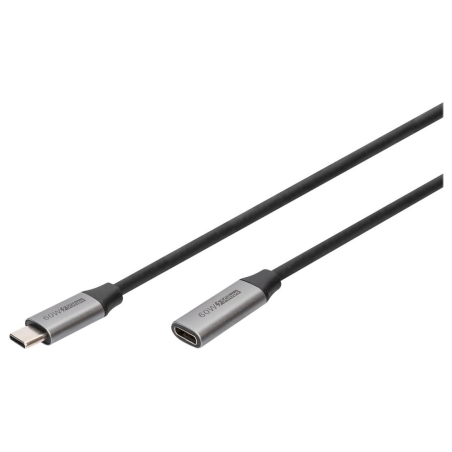 Digitus | USB-C/M to USB-C/F Extension Cable | DB-300230-010-S | USB-C to USB-C USB C, plug | USB-C jack