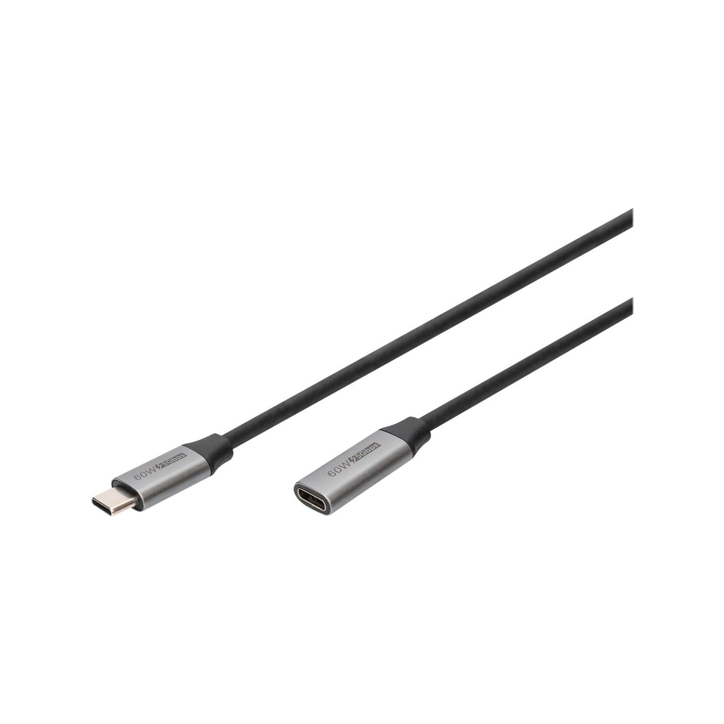 Digitus | USB-C/M to USB-C/F Extension Cable | DB-300230-010-S | USB-C to USB-C USB C, plug | USB-C jack