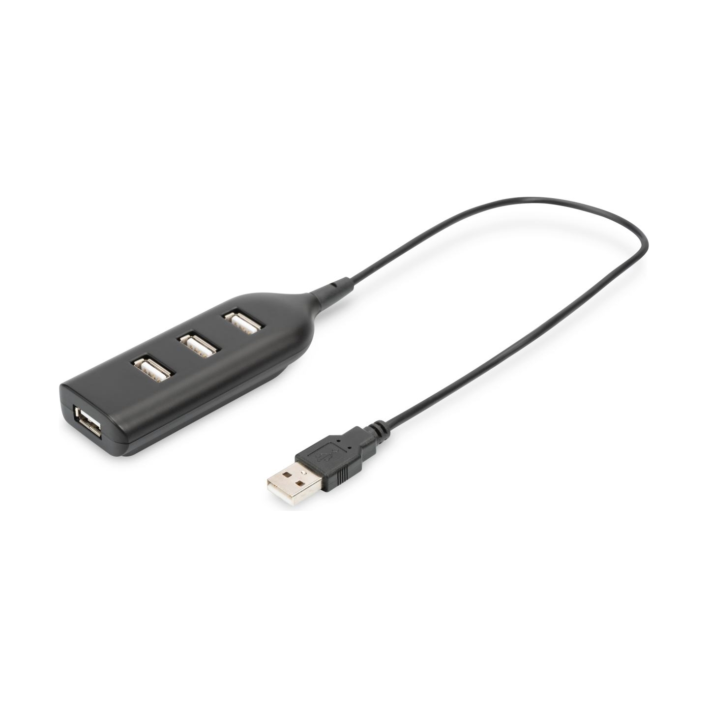 Digitus | USB 2.0 Hub, 4-Port, Bus Powered 4 X USB A/F AT Connected Cable | AB-50001-1 | USB 2.0 Hub