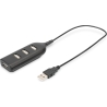 Digitus | USB 2.0 Hub, 4-Port, Bus Powered 4 X USB A/F AT Connected Cable | AB-50001-1 | USB 2.0 Hub