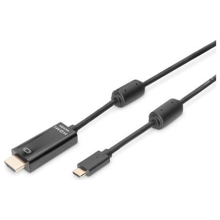 Digitus USB Type-C adapter cable, Type-C to HDMI A M/M, 2.0m, 4K/60Hz, 18GB, bl, gold | Digitus | USB Type-C adapter cable | AK-