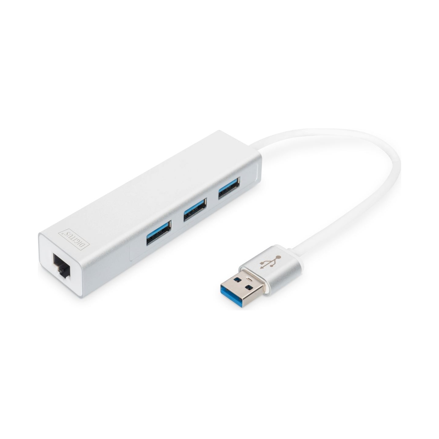Digitus | 3-port USB Hub and Gigabit LAN adapter | DA-70250-1 | USB Hub