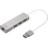 Digitus | 3-port USB Hub and Gigabit LAN adapter | DA-70250-1 | USB Hub