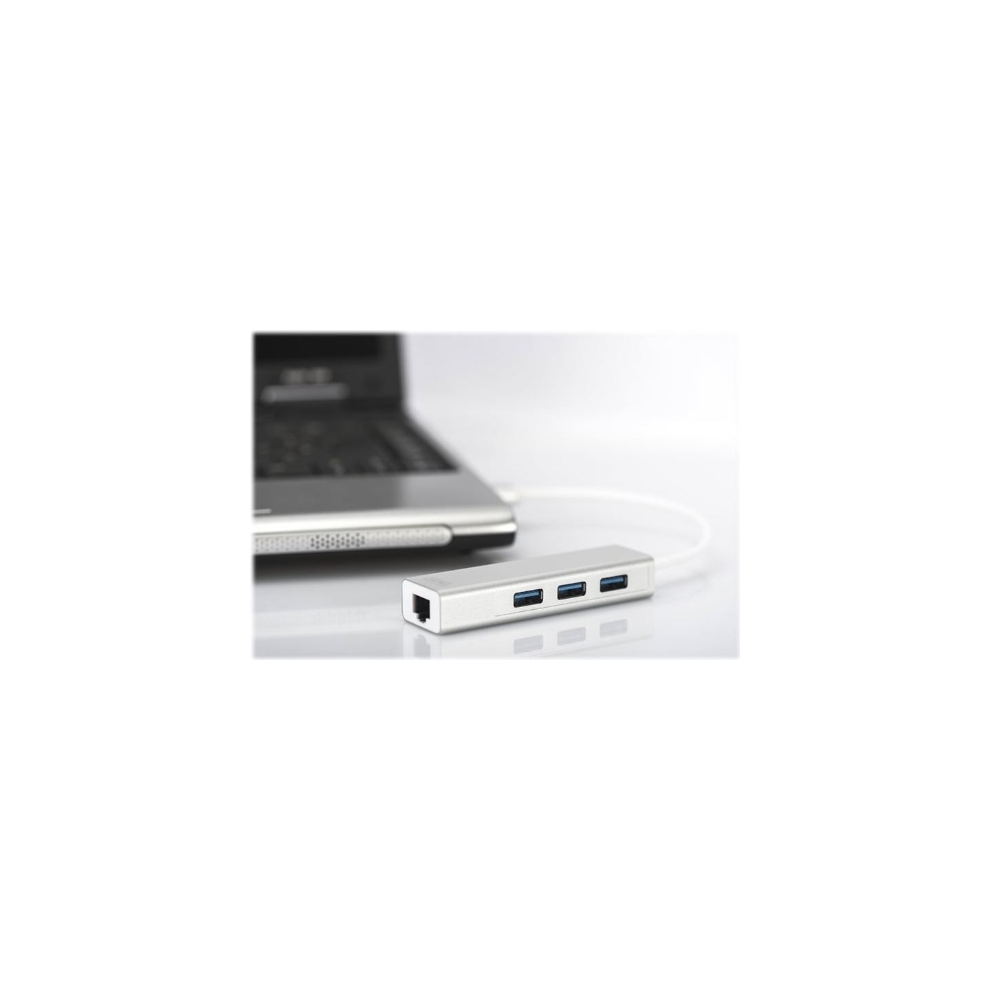 Digitus | 3-port USB Hub and Gigabit LAN adapter | DA-70250-1 | USB Hub