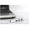 Digitus | 3-port USB Hub and Gigabit LAN adapter | DA-70250-1 | USB Hub