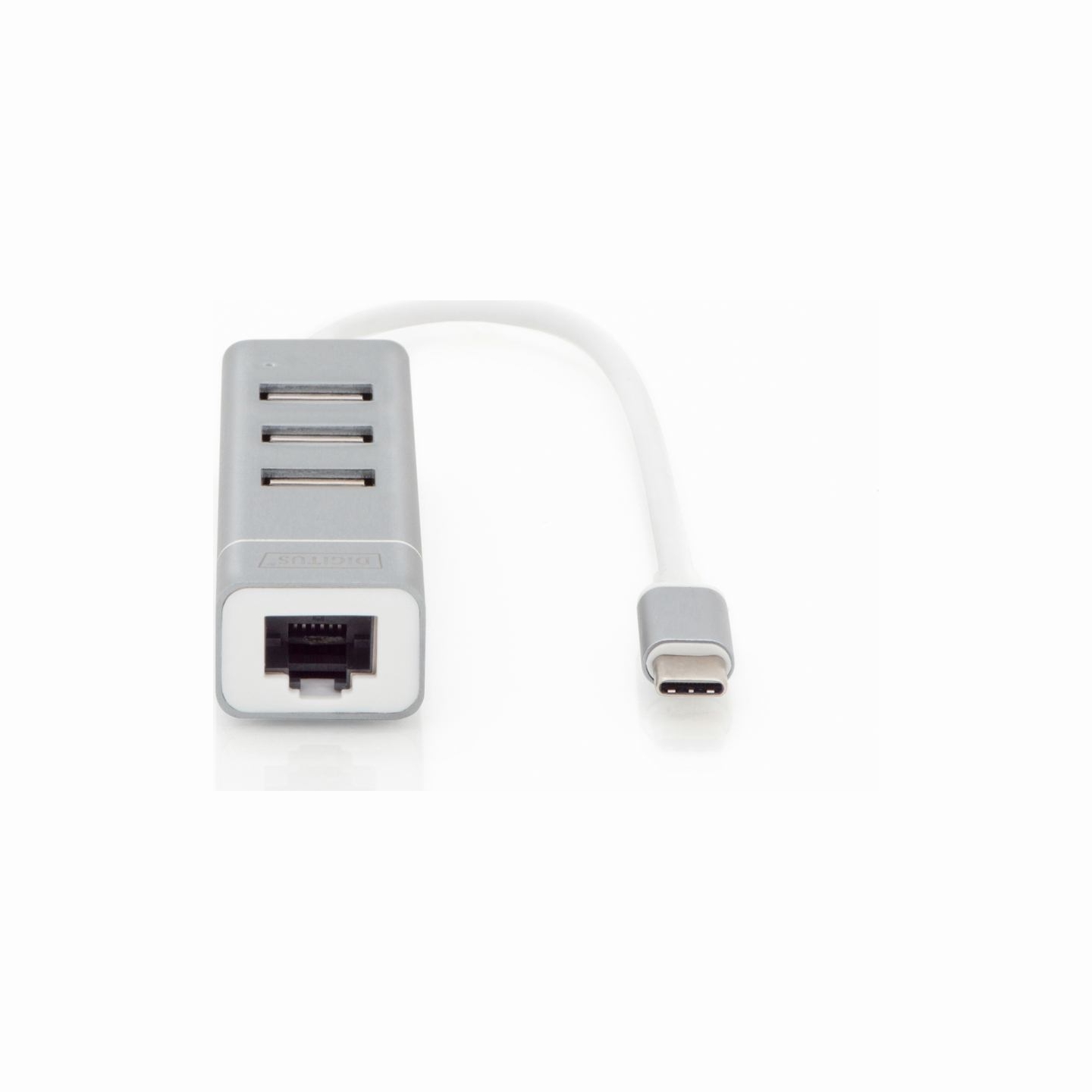 Digitus | USB Type-C 3-Port Hub + Fast Ethernet LAN Adapter | DA-70253