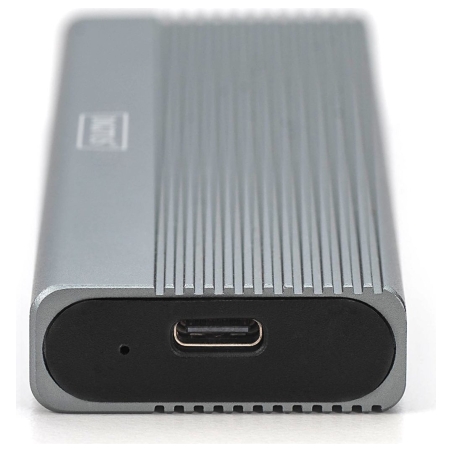 Digitus USB M.2 hard disk enclosure, SSD, external, NVMe + SATA, 10Gbps (NVMe) 6 Gbps (SATA), USB3.1 Gen2 | DA-71156