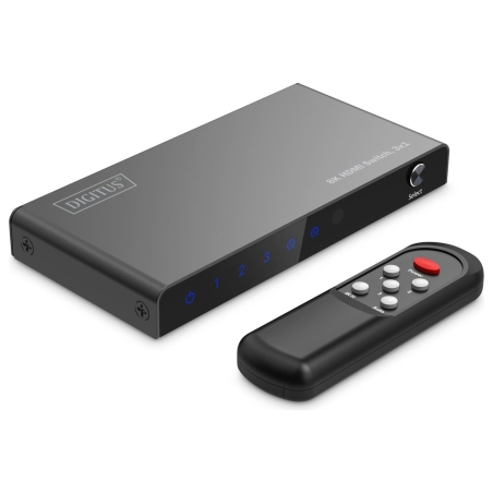 Digitus 8K HDMI Switch, 3x1 | DS-55333 | Black