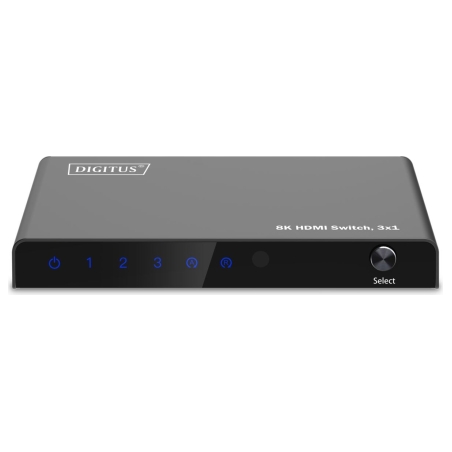 Digitus 8K HDMI Switch, 3x1 | DS-55333 | Black