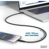 Digitus | Silicone connection cable, 0.5 m | AK-300341-005-S | USB-C to USB-C