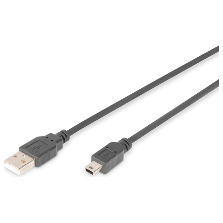 Digitus | Connection Cable, 1.8 m | AK-300108-018-S | USB Type A to USB Mini B