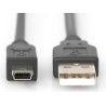 Digitus | Connection Cable, 1.8 m | AK-300108-018-S | USB Type A to USB Mini B