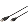 Digitus | Connection Cable, 1.8 m | AK-300108-018-S | USB Type A to USB Mini B
