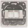 Digitus | Wallplate for Keystone Modules, German type, middle plate 50x50 mm, frame 80x80 mm | DN-93801-1