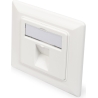 Digitus | Wallplate for Keystone Modules, German type, middle plate 50x50 mm, frame 80x80 mm | DN-93811