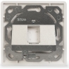 Digitus | Wallplate for Keystone Modules, German type, middle plate 50x50 mm, frame 80x80 mm | DN-93811