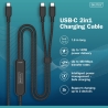 Digitus | USB-C 2in1 charging cable, 140W | AK-300170-018-S