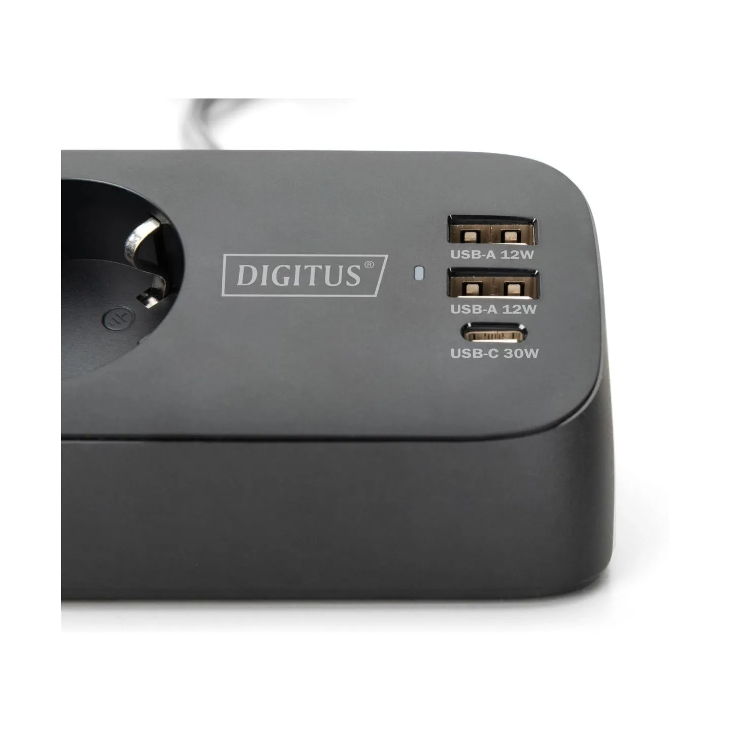 Digitus 3-way office socket strip with 2x USB-A and 1x USB-C connections | DA-70625
