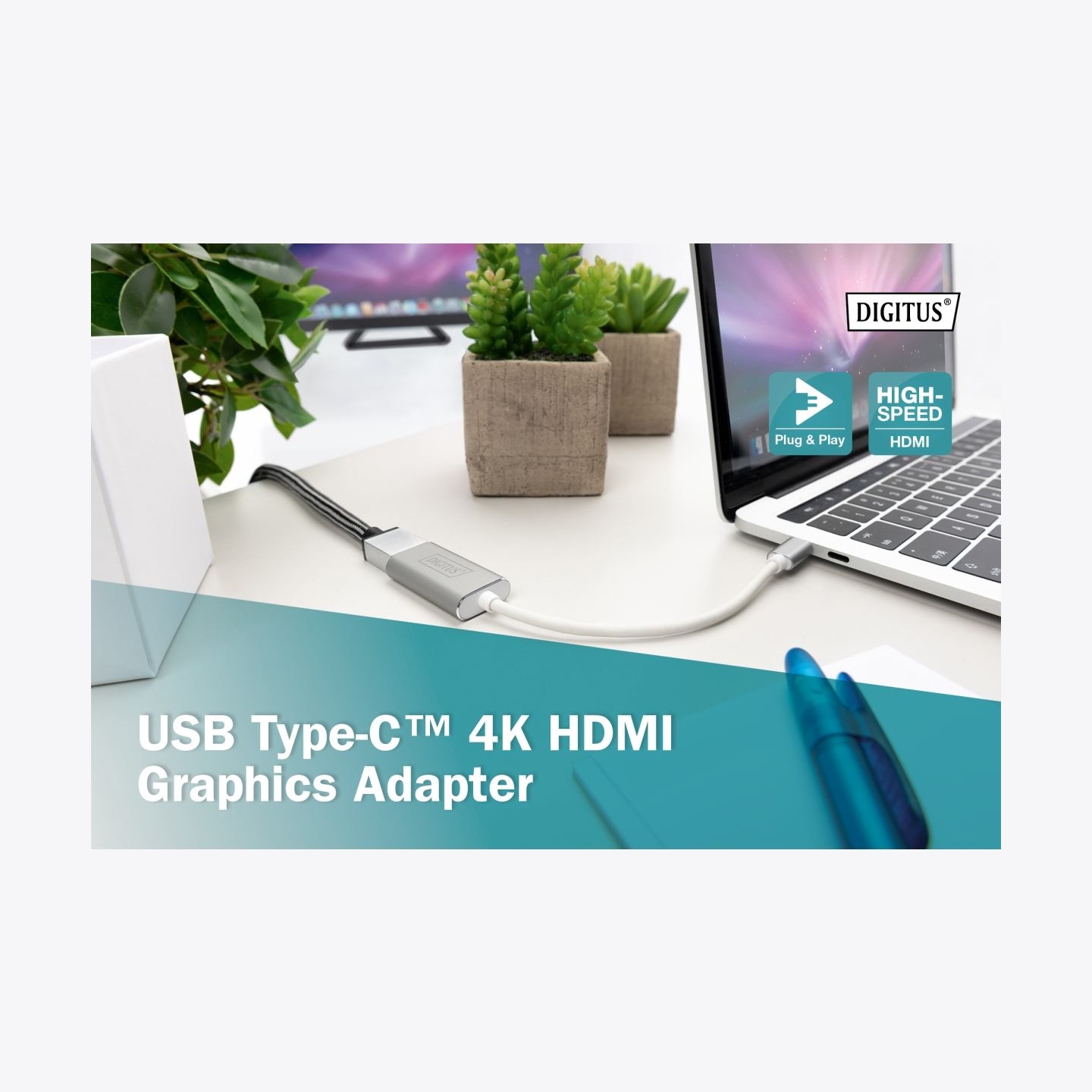 Digitus USB-C 3.2 Gen 1 to HDMI Graphic Adapter | DA-70836