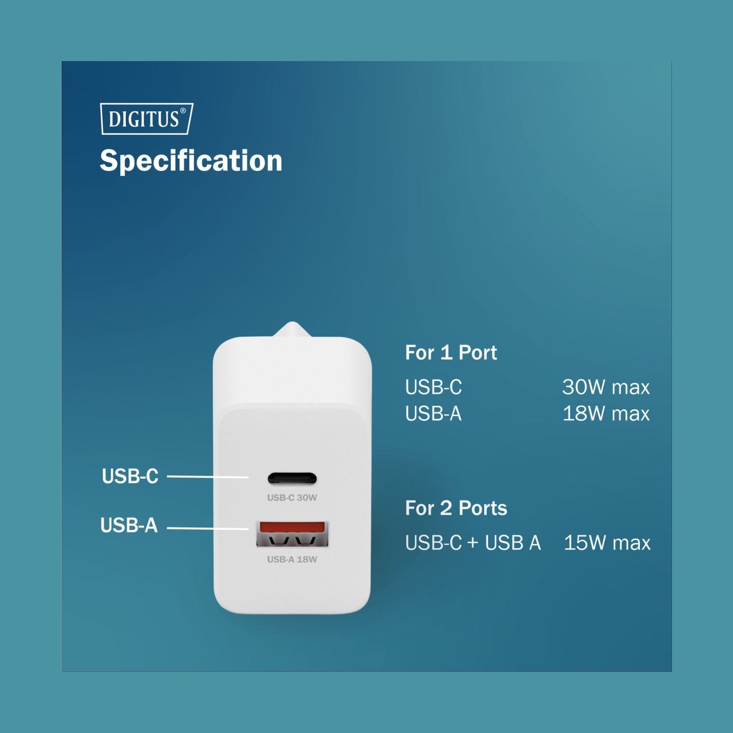 Digitus Battery charger, 30W | DA-10301