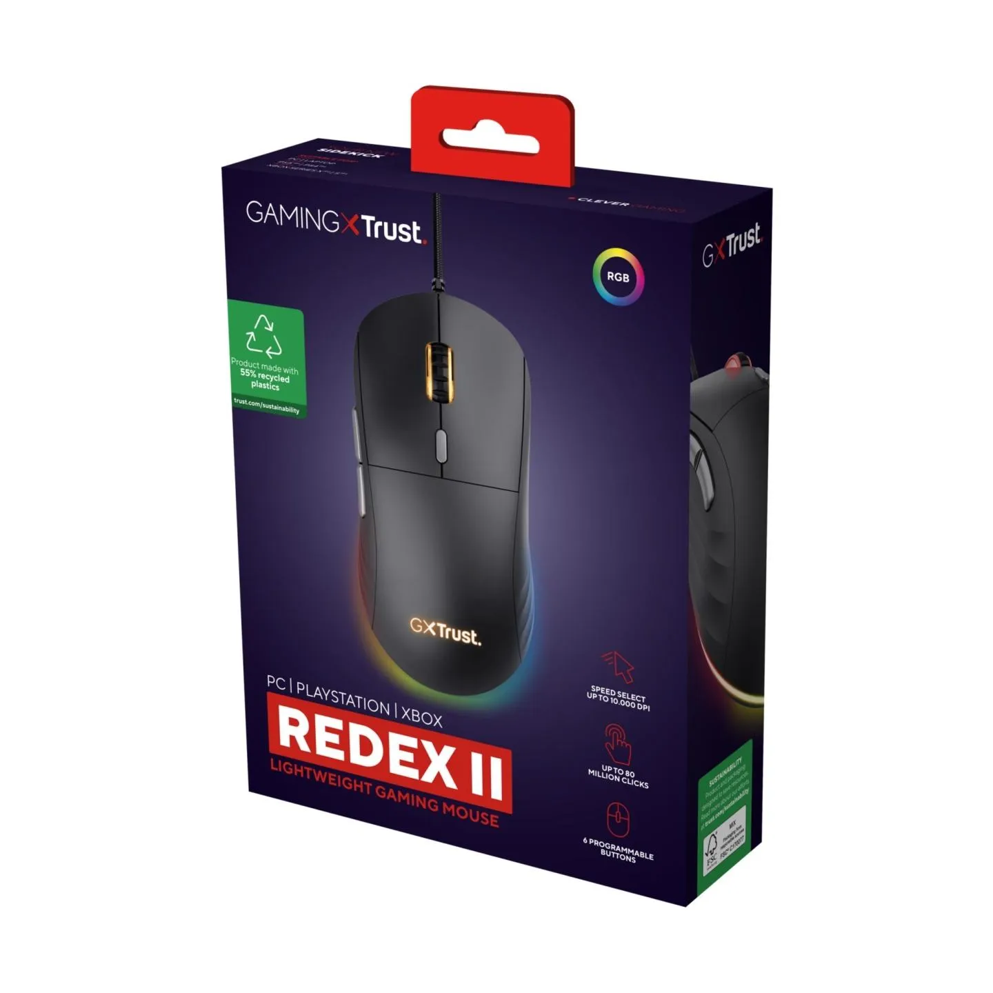 Trust MOUSE USB OPTICAL LIGHTWEIGHT/GXT925 REDEX II 25125 TRUST